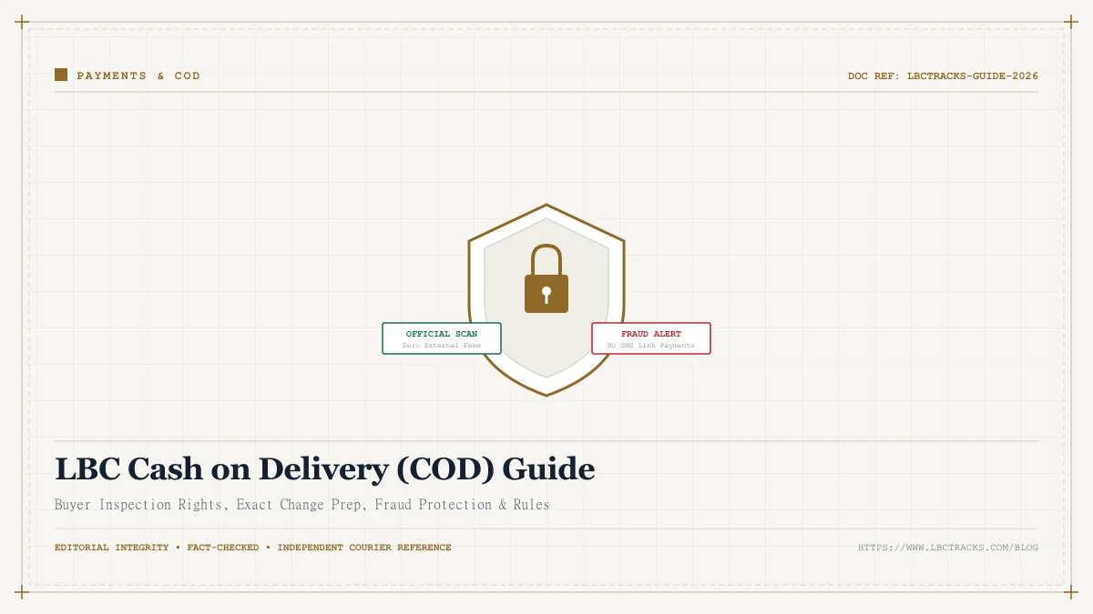 Cash transaction at doorstep and LBC delivery rider Cash on Delivery illustration