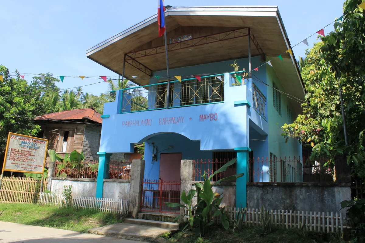 Official rural barangay hall building serving as a primary neighborhood navigation landmark in the Philippines